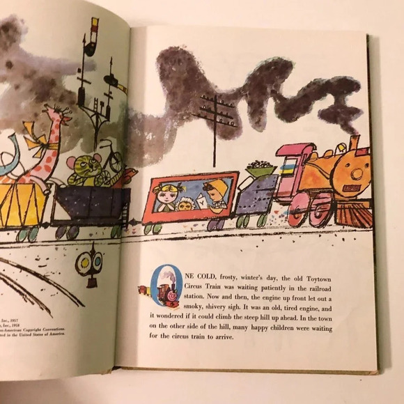 Vintage Double Book Bedtime Stories and The Pony Engine Dandelion Library - Picture 9 of 16
